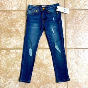 Girls Mid Rise Skinny Jeans Dark Wash